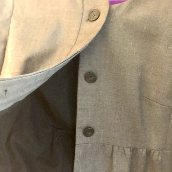 J Crew light grey 100%wool jacket button accent size 6 - Picture 4 of 10
